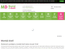Tablet Screenshot of montazdveri.cz